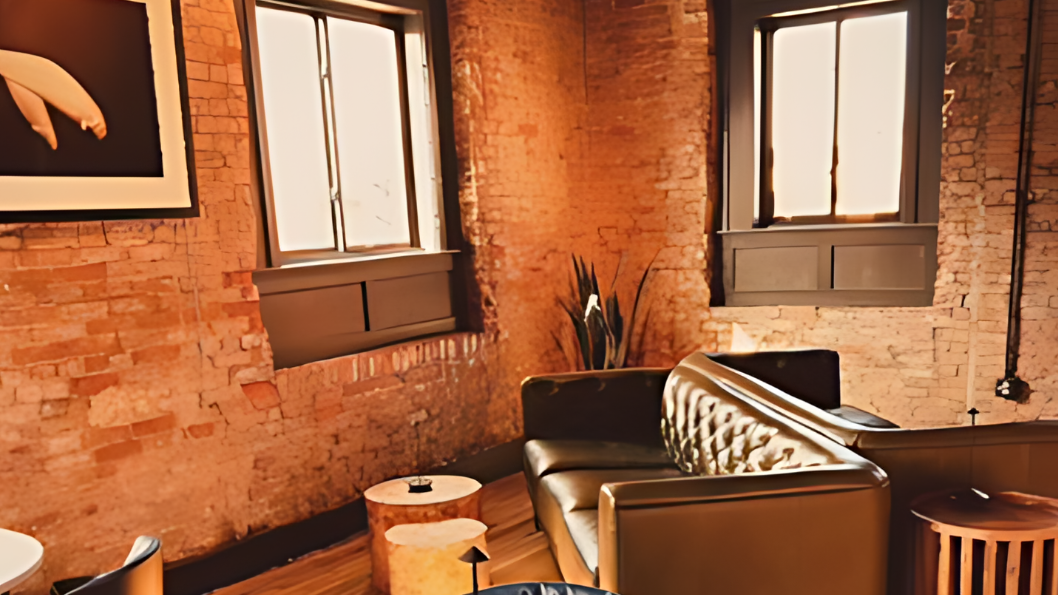 The corner of a stylish room